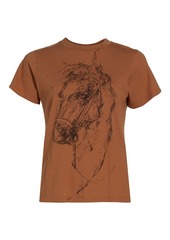 Raquel Allegra Classic Fitted Graphic T-Shirt