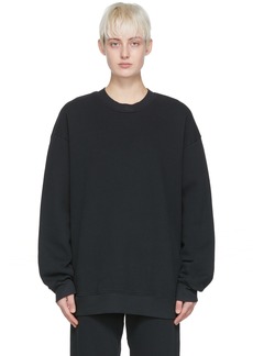 Raquel Allegra Black Cotton Sweatshirt
