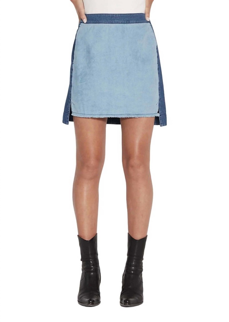 Raquel Allegra Tansy Skirt In Indigo