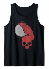 Raven Clothing Full Moon Crow Skull Gothic Bird Creepy Viking Raven Tank Top