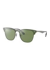Ray-Ban 41mm Square Shield Sunglasses