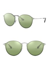 Ray-Ban 59mm Blaze Round Mirrored Sunglasses