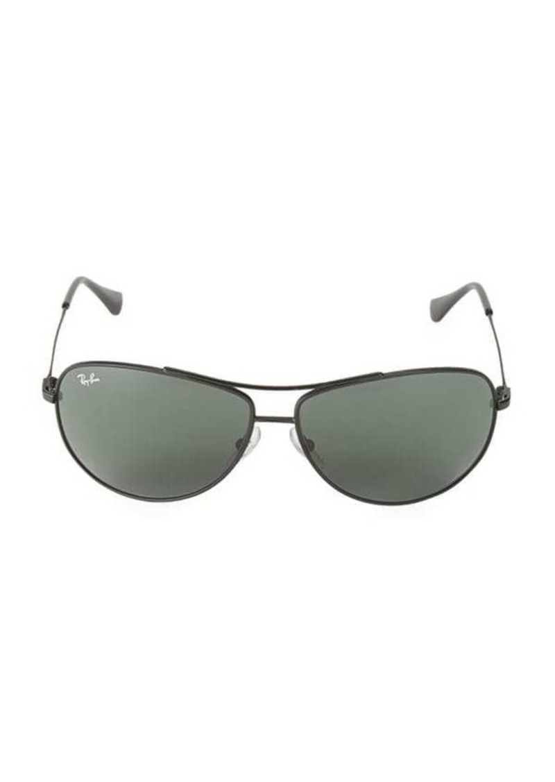 Ray-Ban 63MM Matte Aviator Sunglasses