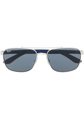 Ray-Ban engraved-logo square-frame sunglasses