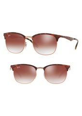 Ray-Ban Highstreet 53mm Clubmaster Sunglasses