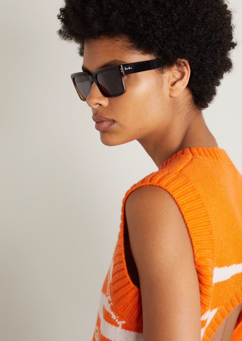 Inverness Rectangular-frame Tortoiseshell Acetate Sunglasses - 60% Off!