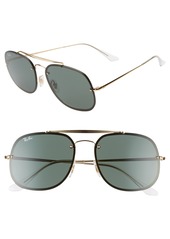 Ray-Ban 58mm Square Aviator Sunglasses in Gold at Nordstrom