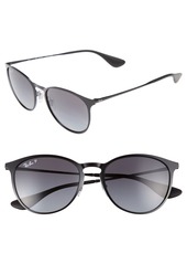 Men's Ray-Ban Erika 54mm Polarized Sunglasses - Shiny Black