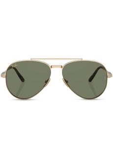 Ray-Ban Pilot-frame tinted sunglasses