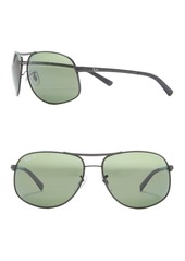 Ray-Ban 64mm Pilot Polarized Sunglasses