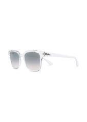 Ray-Ban polarised rectangular frame sunglasses