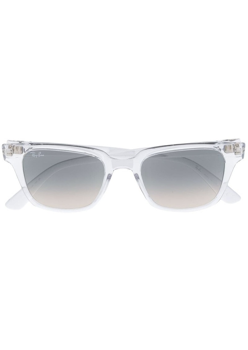 Ray-Ban polarised rectangular frame sunglasses