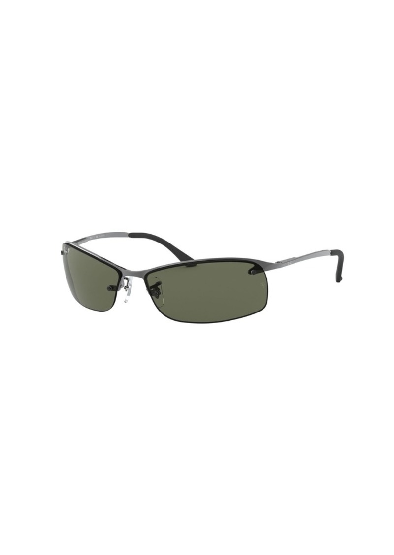 Ray-Ban 3183 Polarized Sunglasses, Men's, Gunmetal/Green