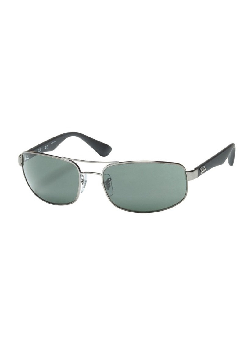 Ray-Ban 3445 Sunglasses, Men's, Gunmetal/Green
