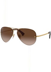 Ray-Ban Ray Ban 3449 Sunglasses, Men's, Gold/Brown Gradient | Father's Day Gift Idea