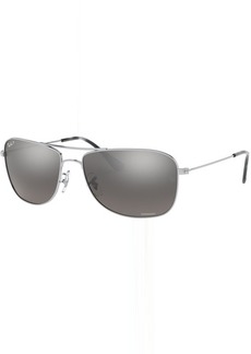 Ray-Ban 3543 Chromance Sunglasses, Men's, Silver/Grey Polarized