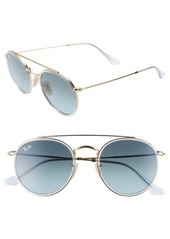 Ray-Ban 51mm Aviator Gradient Lens Sunglasses in Gold/Blue Gradient at Nordstrom