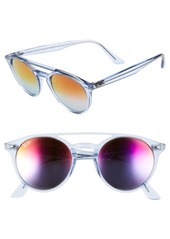 Ray-Ban 51mm Mirrored Rainbow Sunglasses in Light Blue Rainbow at Nordstrom