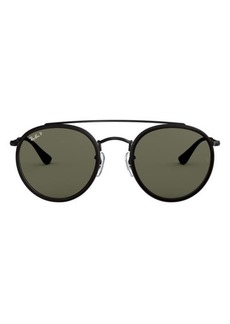 Ray-Ban 51mm Polarized Round Sunglasses