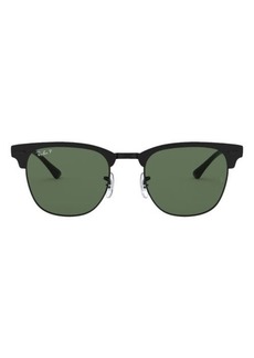 Ray-Ban Clubmaster Metal 58mm Polarized Square Sunglasses