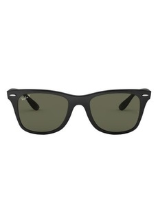 Ray-Ban 52mm Polarized Rectangular Sunglasses