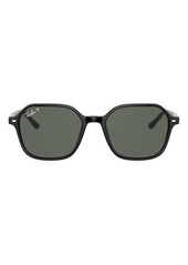 Ray-Ban 53mm Polarized Round Sunglasses