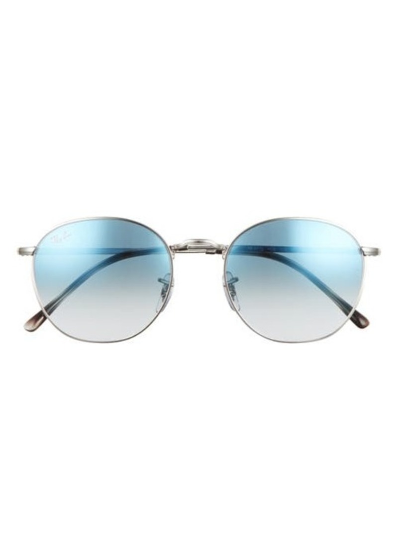 Ray-Ban Ray-Ban 54mm Gradient Round Sunglasses in Silver /Clear Gradient  Blue at Nordstrom | Sunglasses