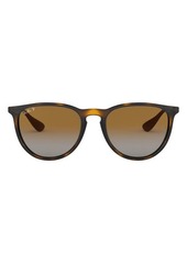 Ray-Ban 54mm Polarized Gradient Round Sunglasses