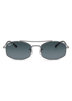 Ray-Ban 54mm Polarized Oval Sunglasses