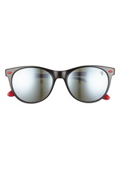 Ray-Ban 55mm Phantos Sunglasses in Black/Light Green at Nordstrom
