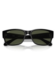 Ray-Ban 58mm Polarized Rectangular Sunglasses