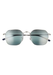 Ray-Ban 55mm Polarized Mirror Geometric Sunglasses