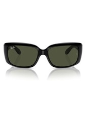 Ray-Ban 55mm Polarized Pillow Sunglasses