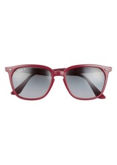 Ray-Ban 55mm Square Sunglasses in Amaranth/Grey Gradient Polar at Nordstrom