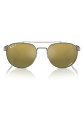 Ray-Ban 56mm Polarized Irregular Sunglasses