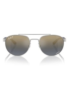 Ray-Ban 56mm Polarized Irregular Sunglasses