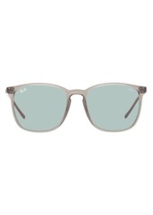 Ray-Ban 56mm Polarized Square Sunglasses in Grey/Green To Blue at Nordstrom
