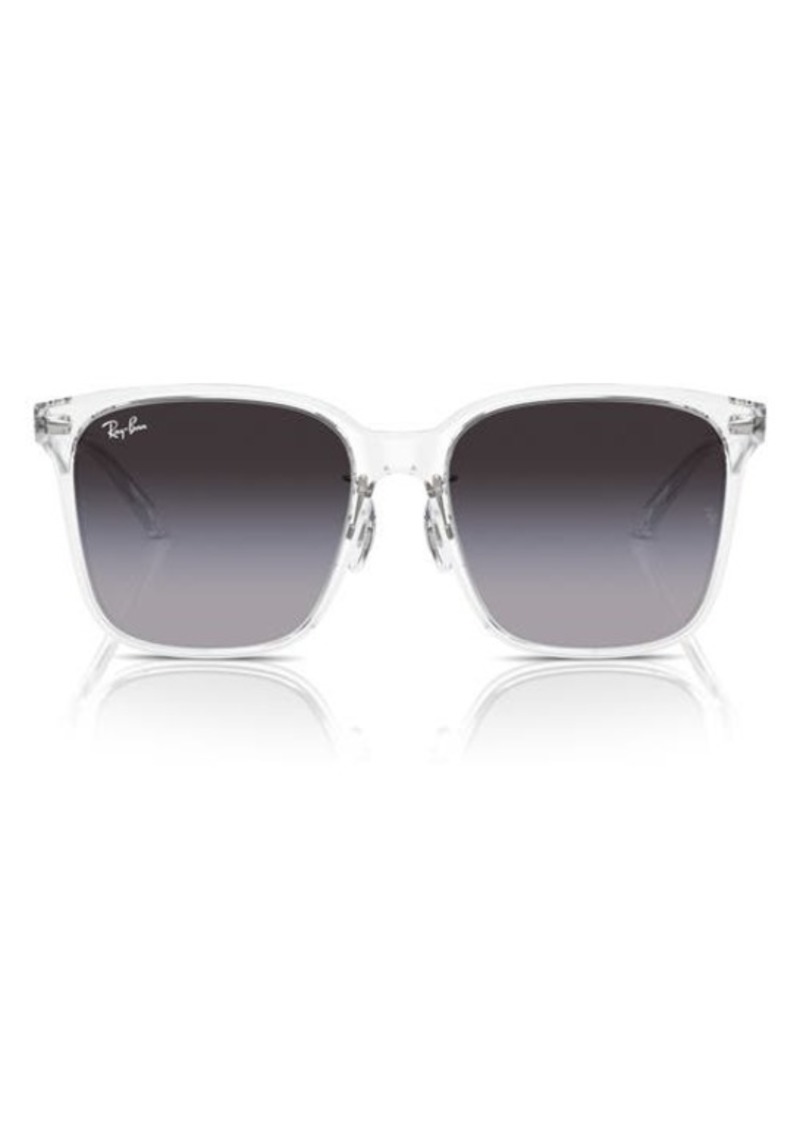Ray-Ban 57mm Gradient Square Sunglassers