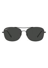 Ray-Ban 57mm Polarized Pillow Sunglasses
