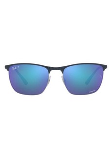 Ray-Ban 57mm Polarized Square Sunglasses
