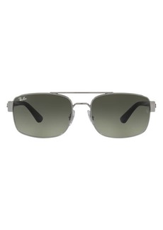Ray-Ban 58mm Gradient Pillow Sunglasses