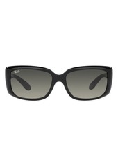 Ray-Ban 58mm Gradient Rectangular Sunglasses