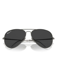 Ray-Ban 62mm Polarized Oversize Pilot Sunglasses
