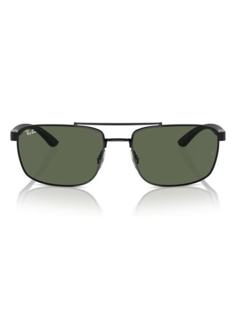 Ray-Ban 60mm Rectangular Sunglasses