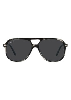 Ray-Ban 60mm Square Polarized Sunglasses