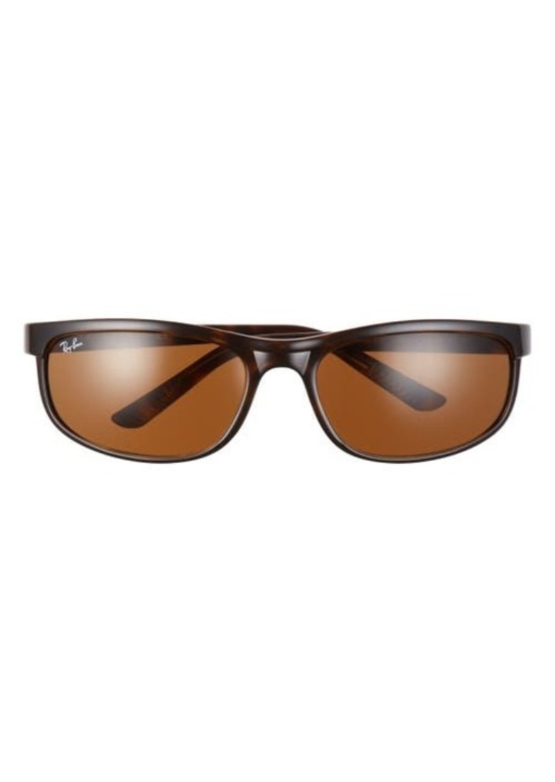 Ray-Ban 62mm Oversize Rectangle Wrap Sunglasses
