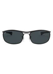 Ray-Ban 62mm Oversize Rectangular Sunglasses