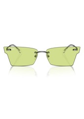 Ray-Ban 64mm Frameless Butterfly Sunglasses