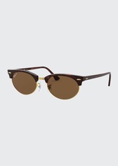Ray-Ban Acetate/Metal Brow-Line Sunglasses