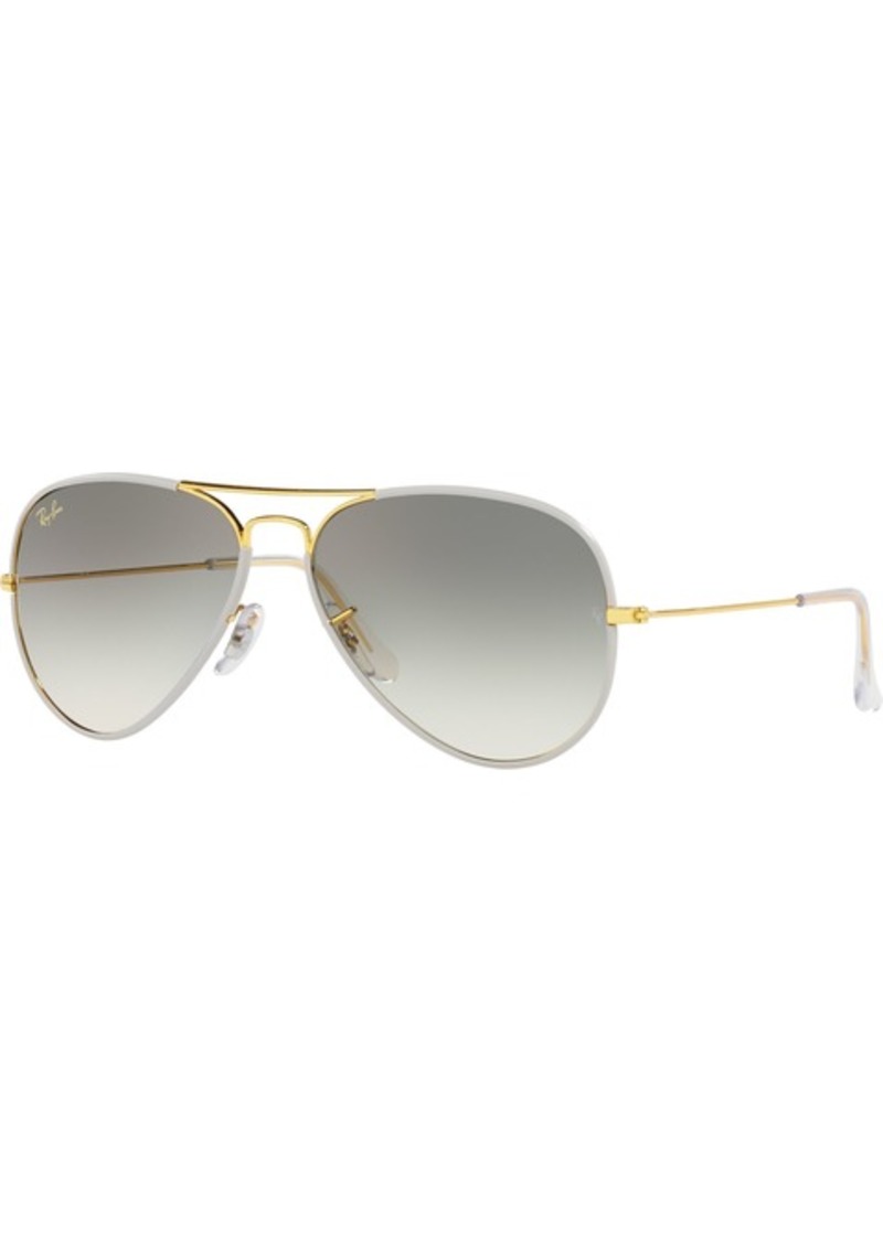 Ray-Ban Aviator Full Color Legend Sunglasses, Men's, Grey/Gold